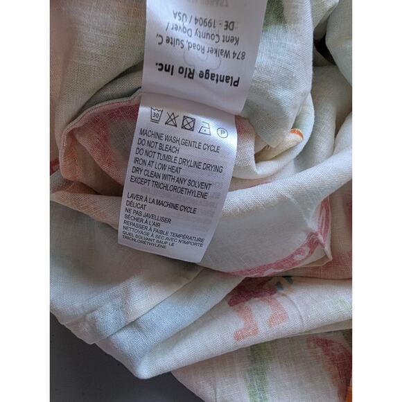 NWT Farm Rio Copacabana Linen Blend Cutout Midi Dress size S #1F460 - Picture 12 of 13